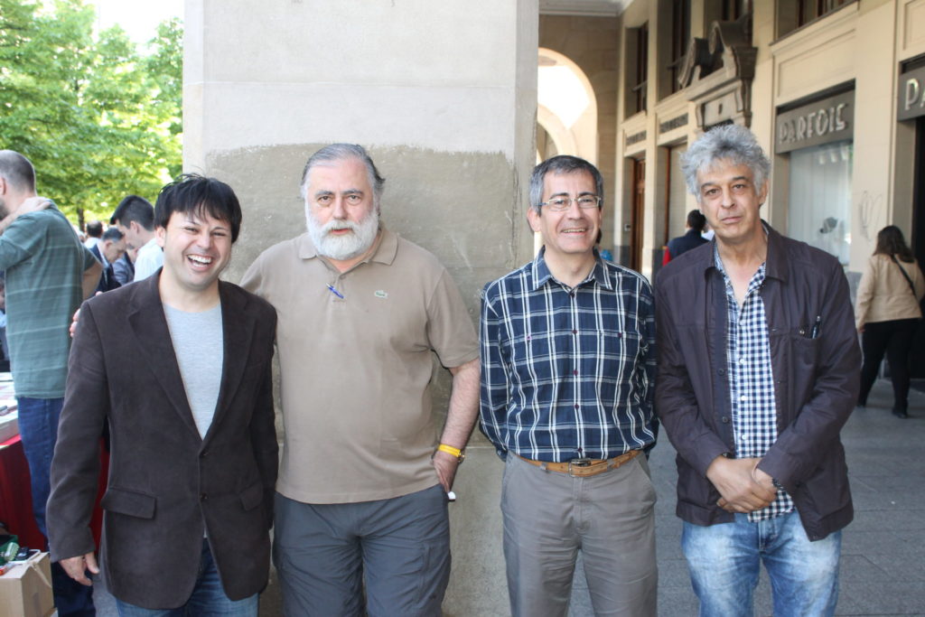 En Zaragoza, con Óscar Sipán y otros autores de Tropo