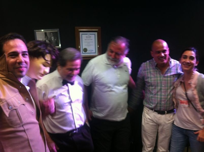 Con los actores, Teo Beceiro y la directora, Nour da Silva