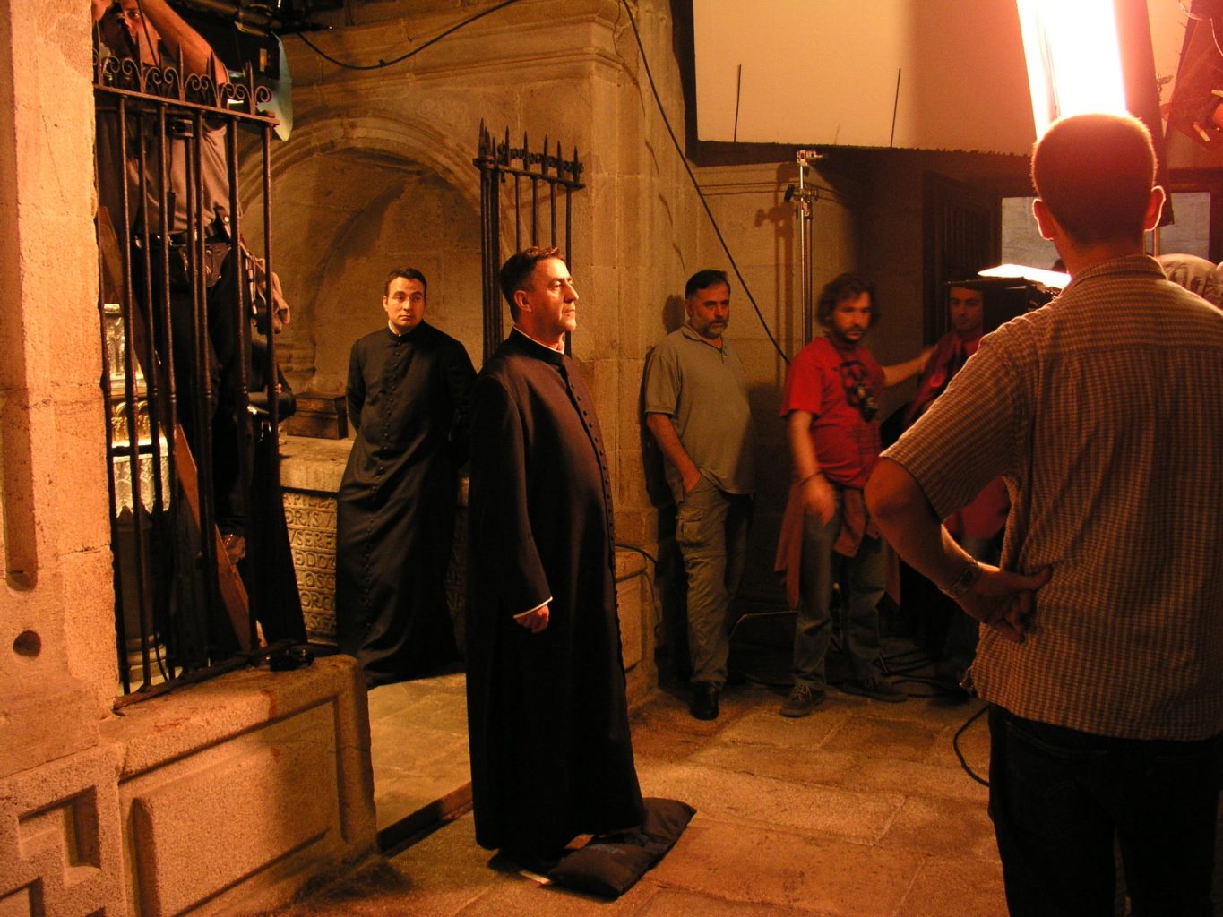 Gonzalo Paradela na cripta da catedral