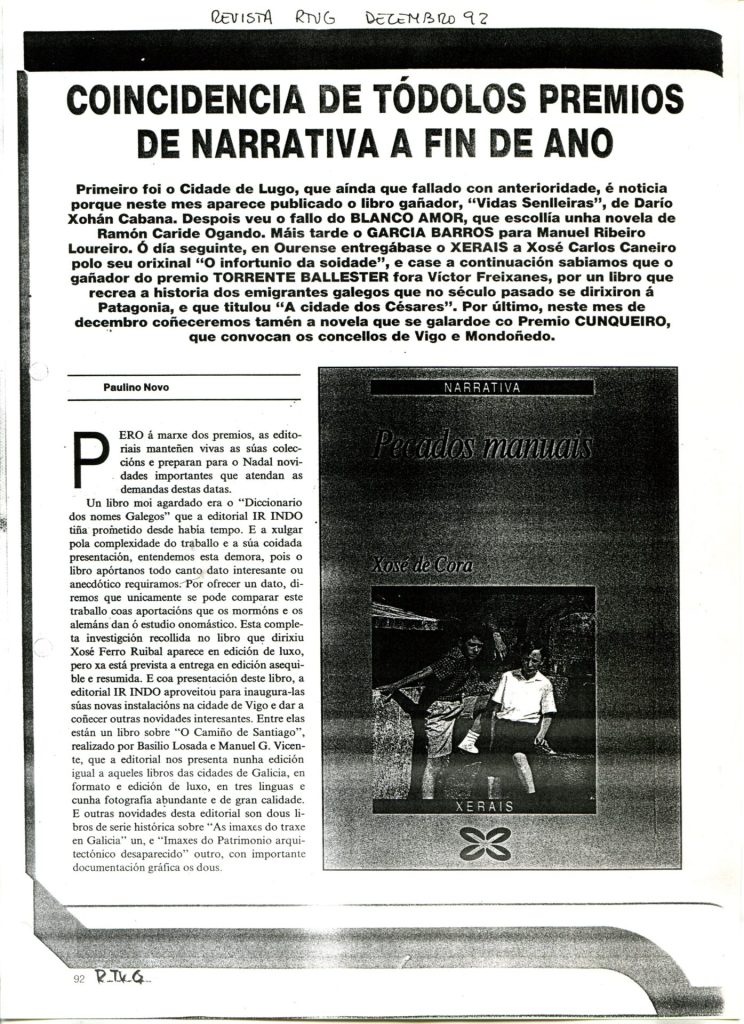 Revista RTVG Decembro 1992